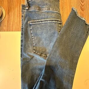 Abercrombie & Fitch Light Blue Jeans (raw hem)